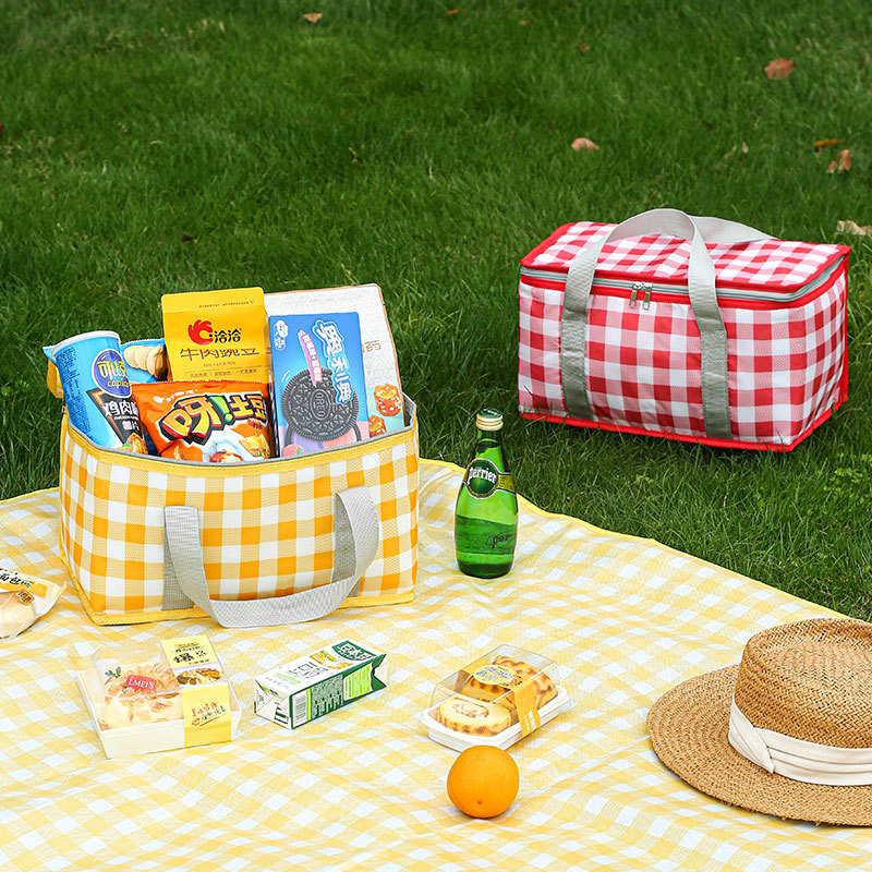Tote Bag Sublimation - Large Capacity Insulated Picnic Bag Outdoor