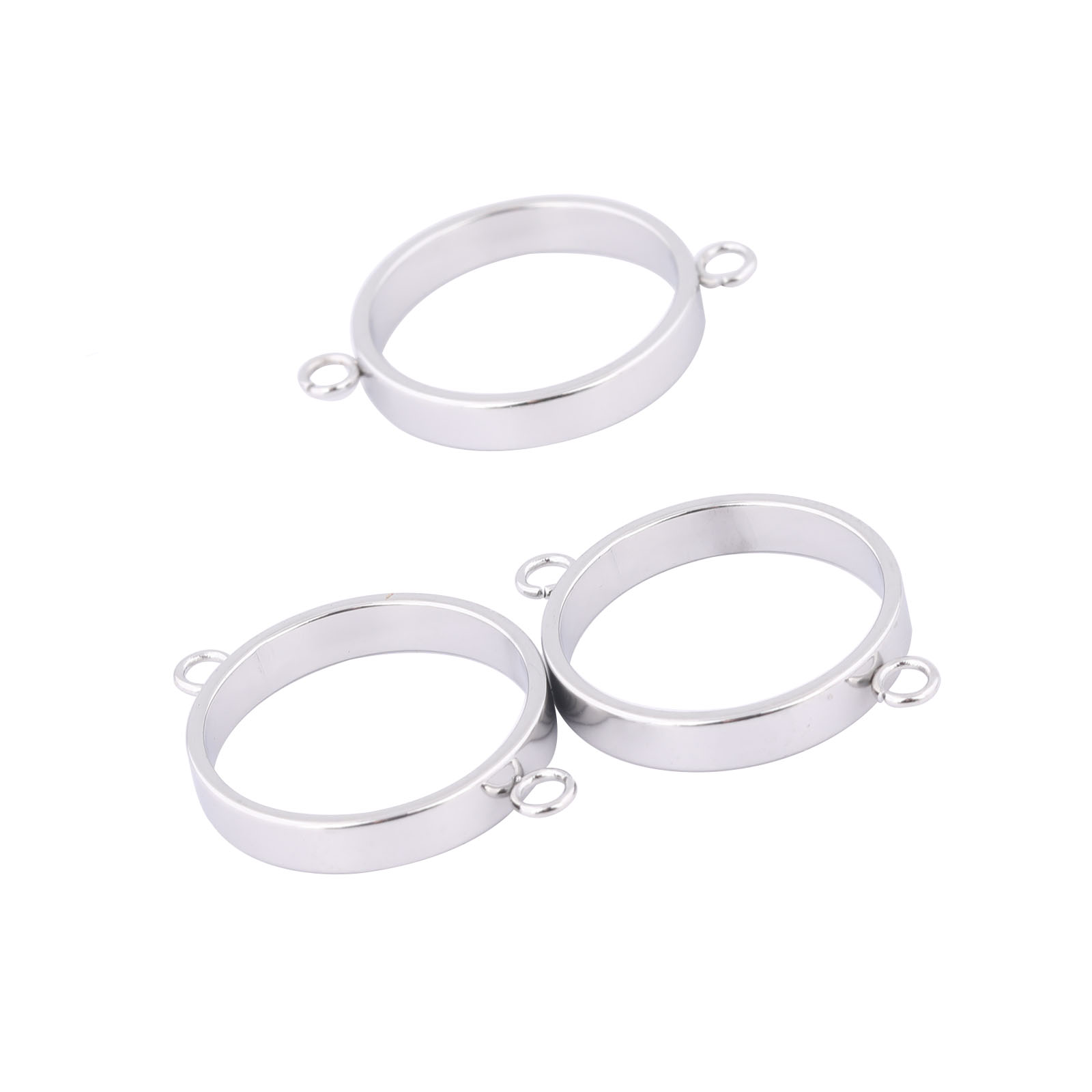 Metal Photo Panel - 10pcs Stainless Steel 14mm Open Bezel