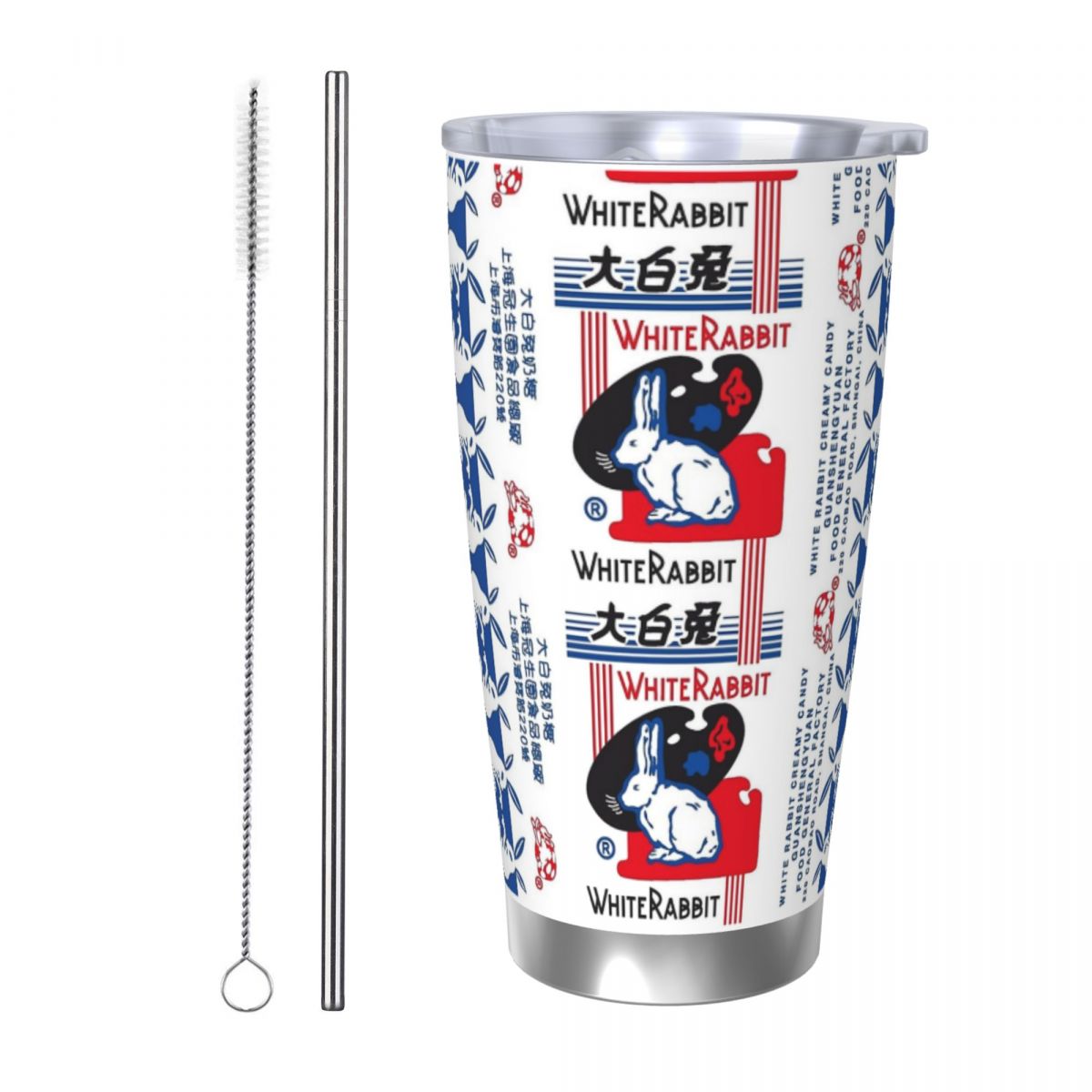 Tumbler 20Oz White - White Rabbit Candy Stainless Steel Tumbler