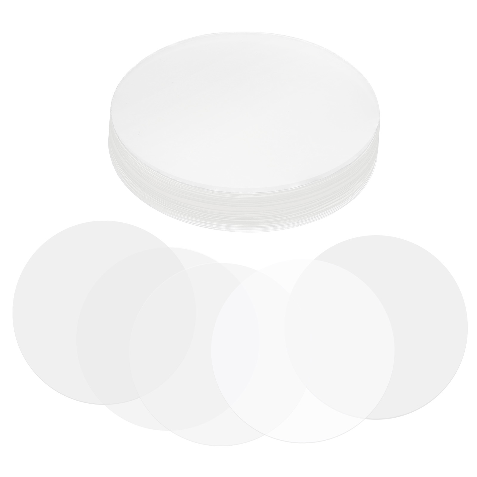 Button Badge Blank - 44/48/54/61/65/70mm Badge Film 100/200 Pcs Transparent