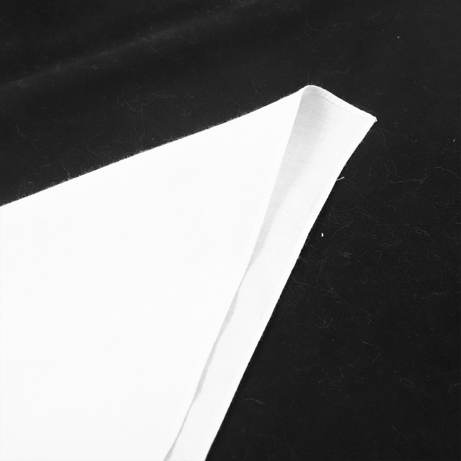 White Cotton Handkerchief Squa - огляд і ціна Bandana Blank White