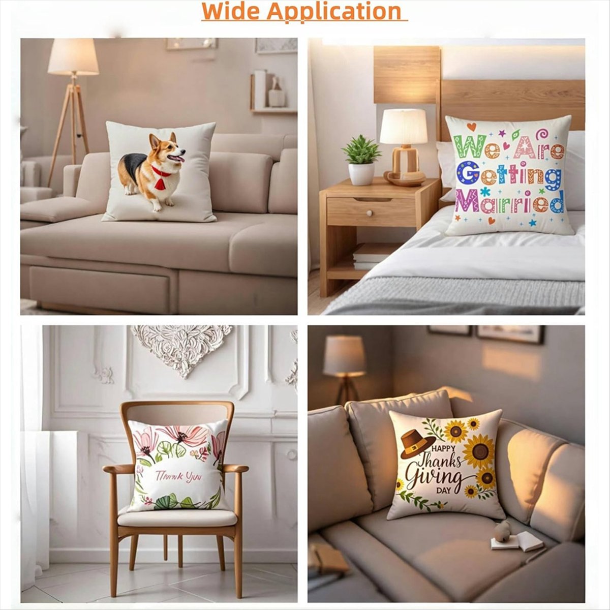 N14R Top 8pcs Sublimation Blan - огляд і ціна Pillow Cover Sublimation