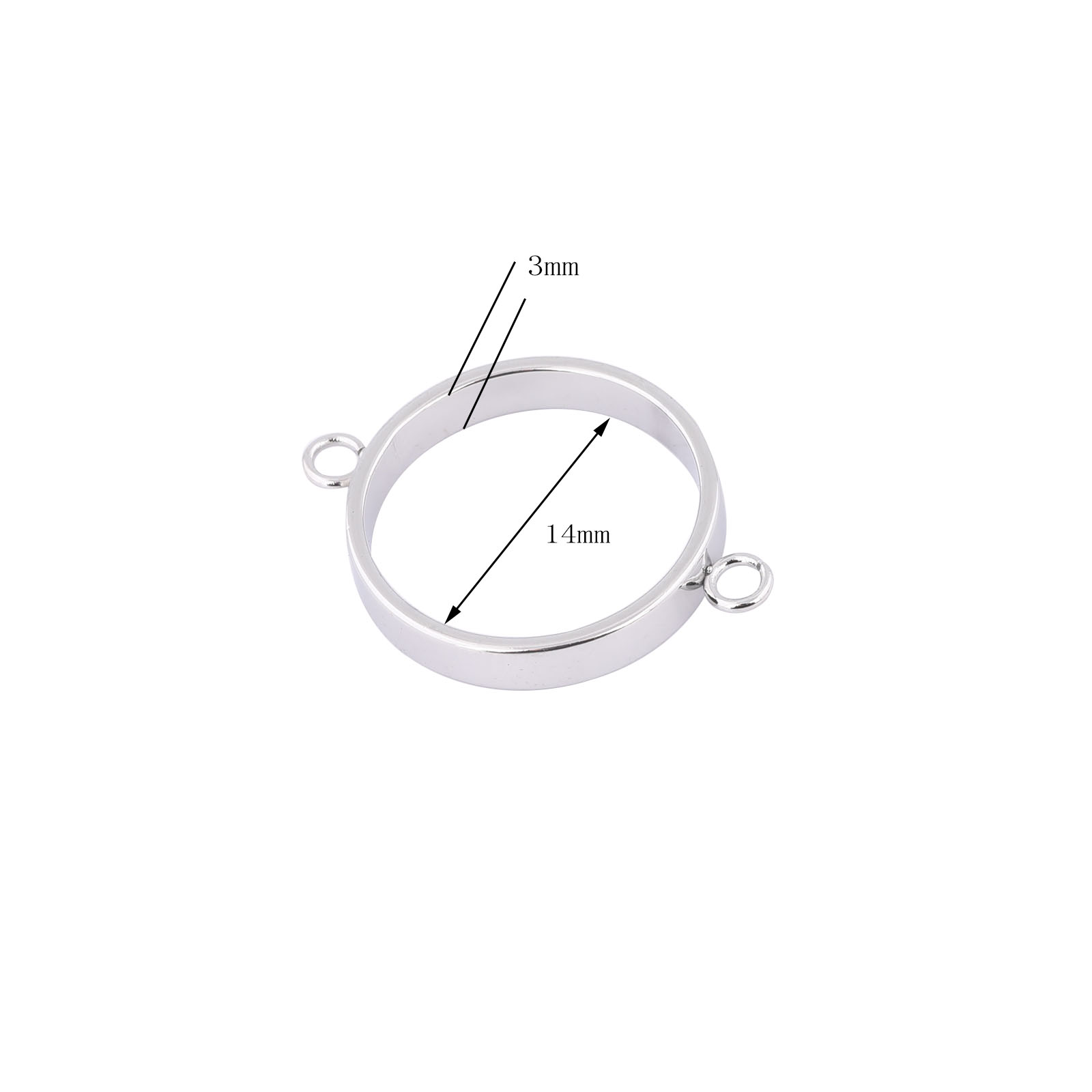 10pcs Stainless Steel 14mm Ope - огляд і ціна Metal Photo Panel