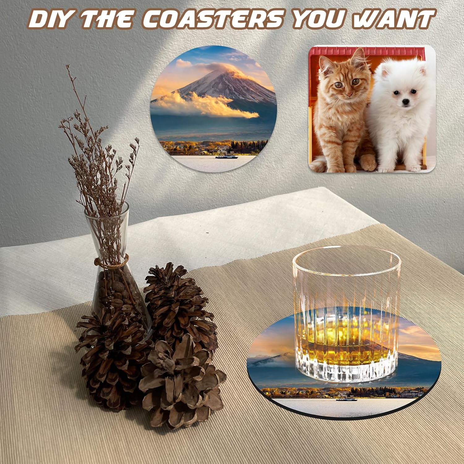 10 Pcs Sublimation Coasters Bl - огляд і ціна Coaster Sublimation Blank