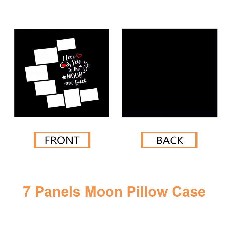 10pcs/Lot 7 Panels Blank Moon  - огляд і ціна Pillow Cover Sublimation