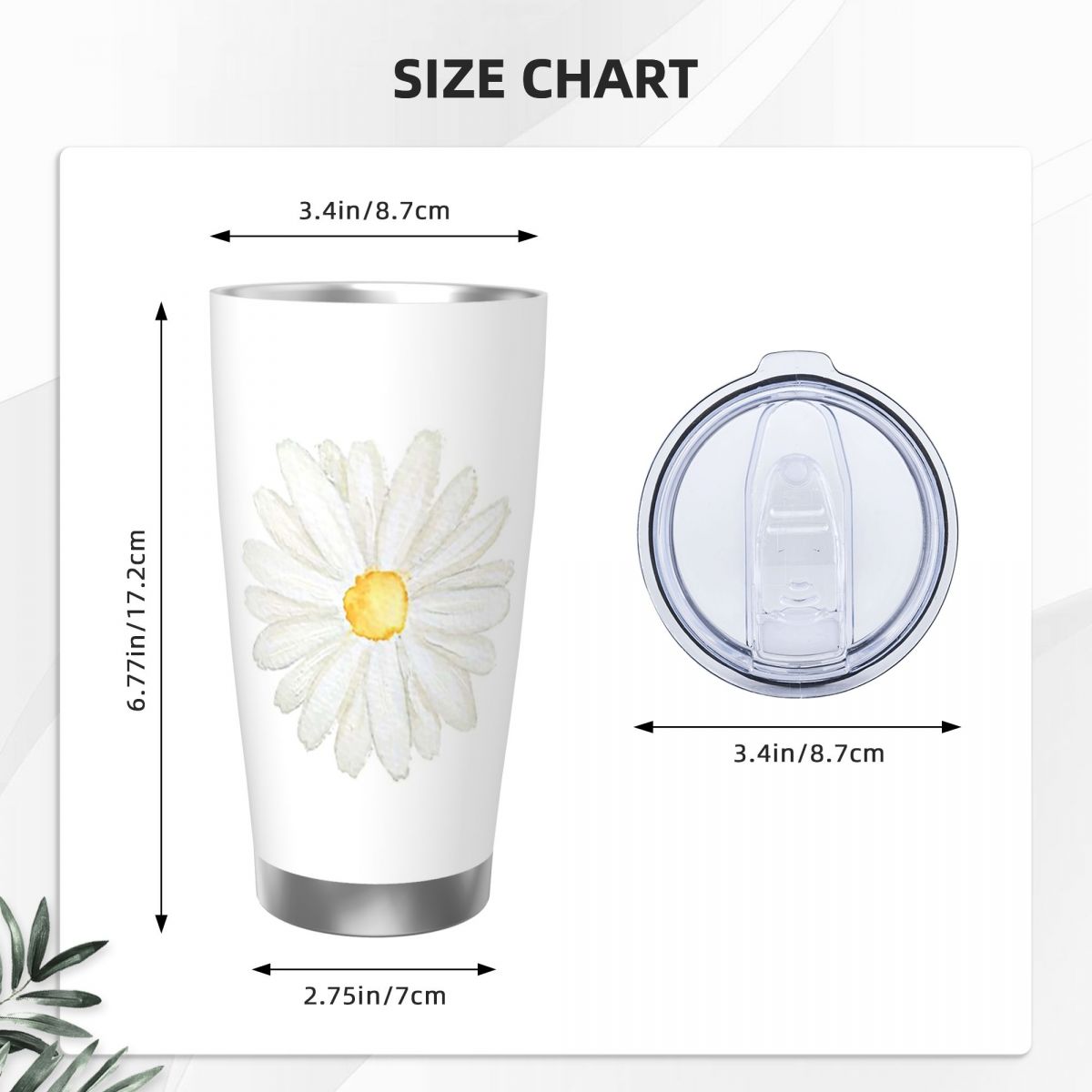 Hand Painted One Little White  - огляд і ціна Tumbler 20Oz White