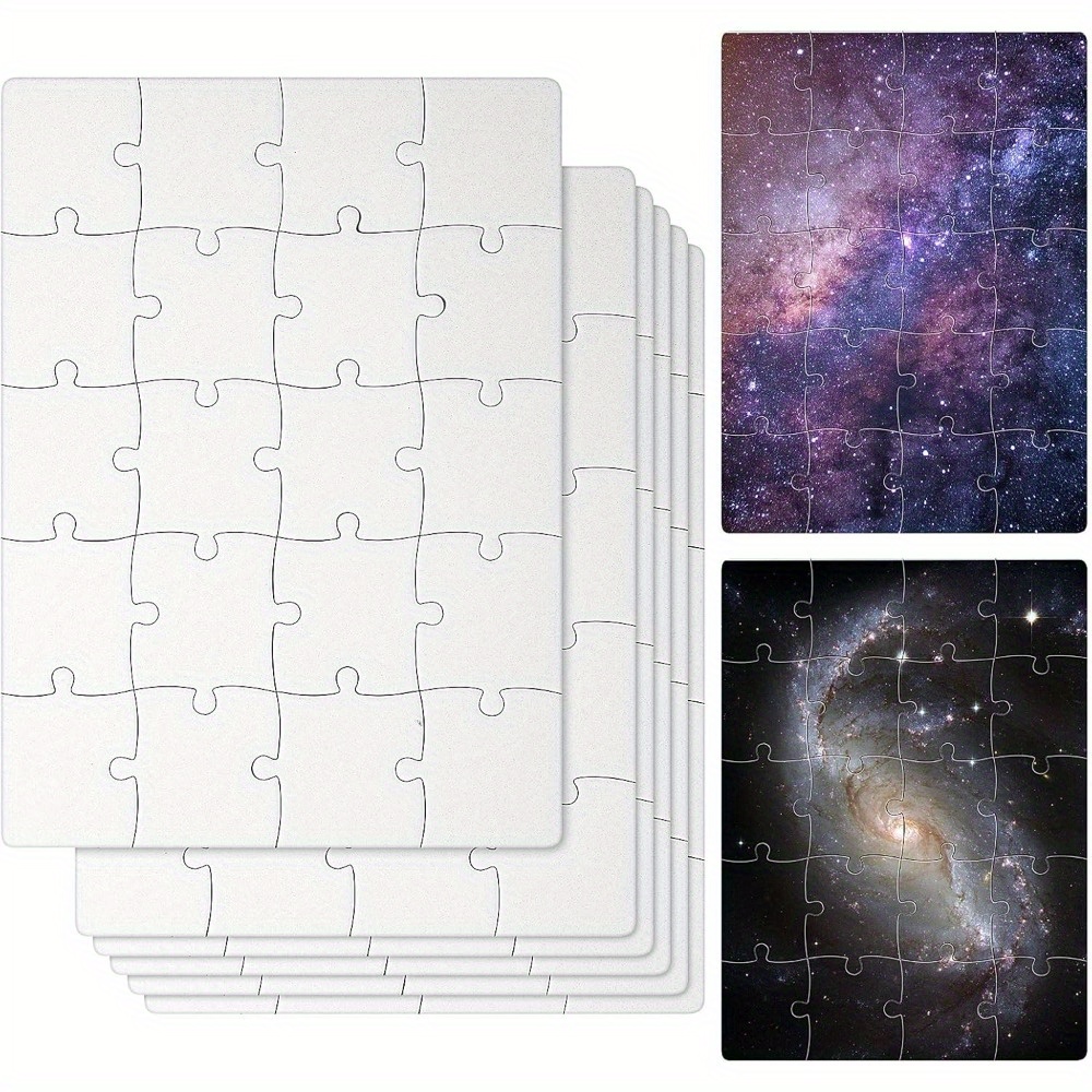 6pcs Sublimation Blank Puzzles - огляд і ціна Puzzle Blank White