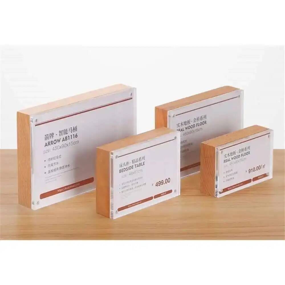 Desk Price Card Display Magnet - огляд і ціна Photo Acrylic Block