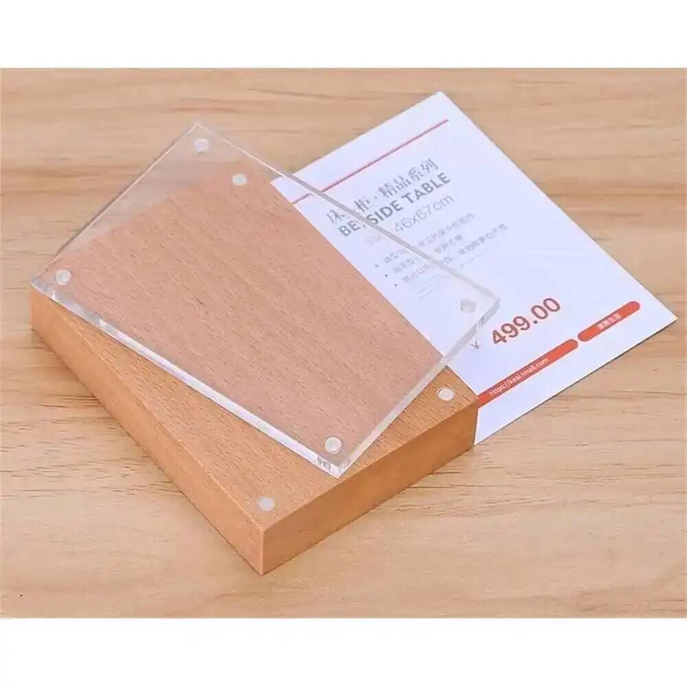 Desk Price Card Display Magnet - огляд і ціна Photo Acrylic Block