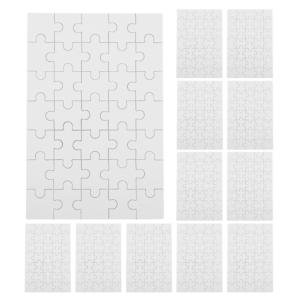 12Pcs Blank Sublimation Puzzle - огляд і ціна Puzzle Blank White