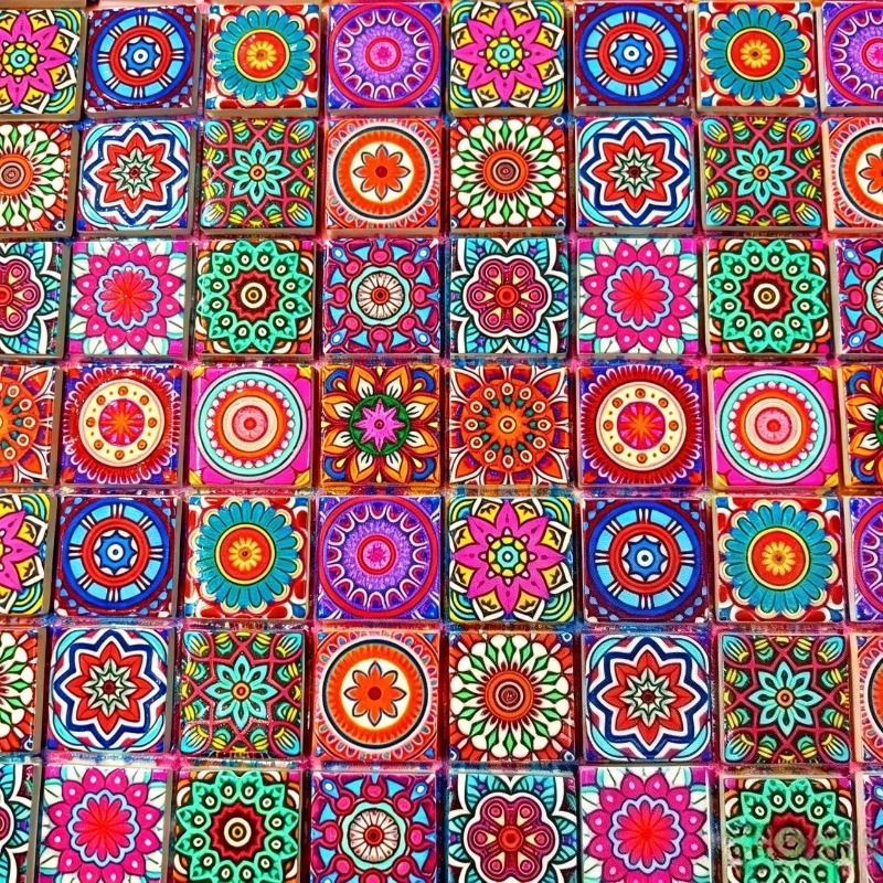 Mandala Print Ceramic Mosaic 1 - огляд і ціна Ceramic Tile Blank