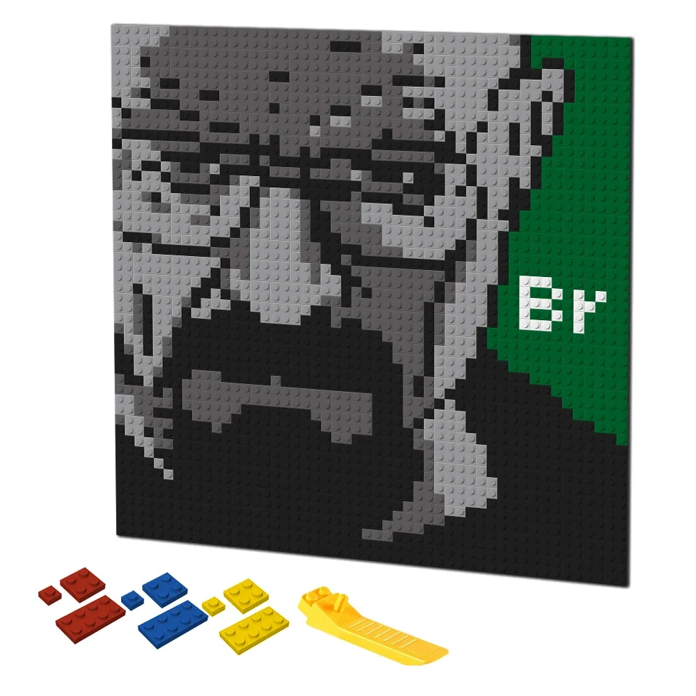 Retro Pixel Art Building Block - огляд і ціна Puzzle Blank White