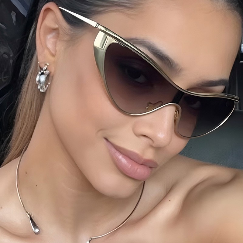 Rimless Y2K Style Sunglasses R - огляд і ціна Metal Photo Panel