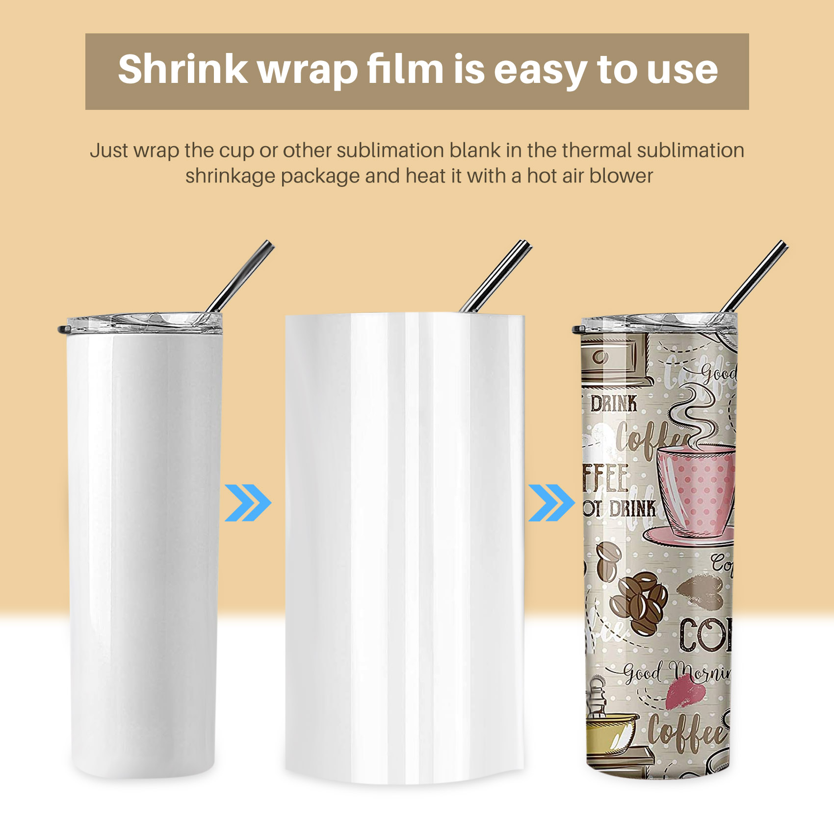 ABWP-8X12 Inch Sublimation Shr - огляд і ціна Sublimation Mug White