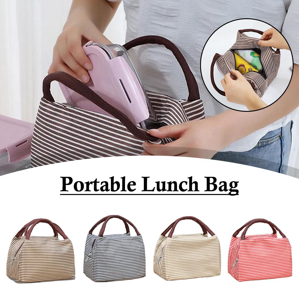 Striped Insulated Lunch Bag Po - огляд і ціна Tote Bag Sublimation