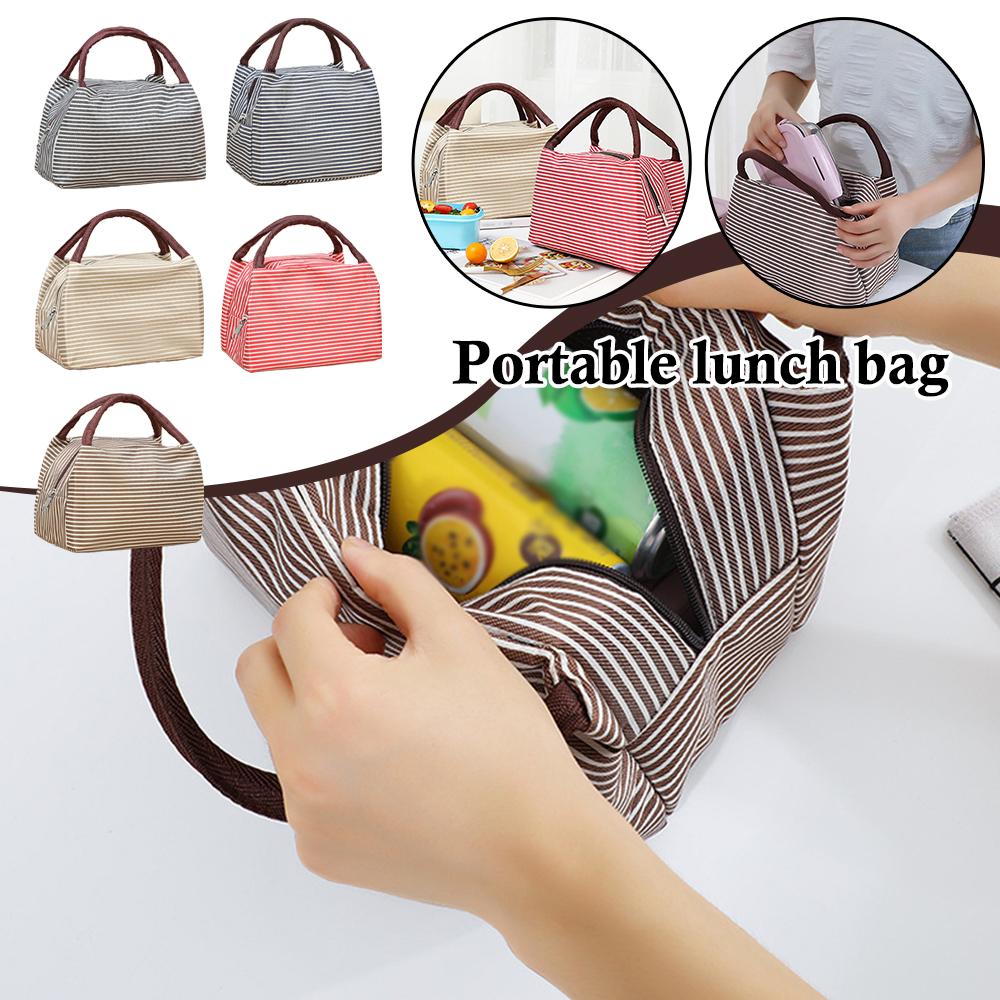Striped Insulated Lunch Bag Po - огляд і ціна Tote Bag Sublimation
