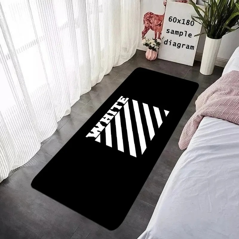 Door Mat Interior Bedside Foot - огляд і ціна Puzzle Blank White
