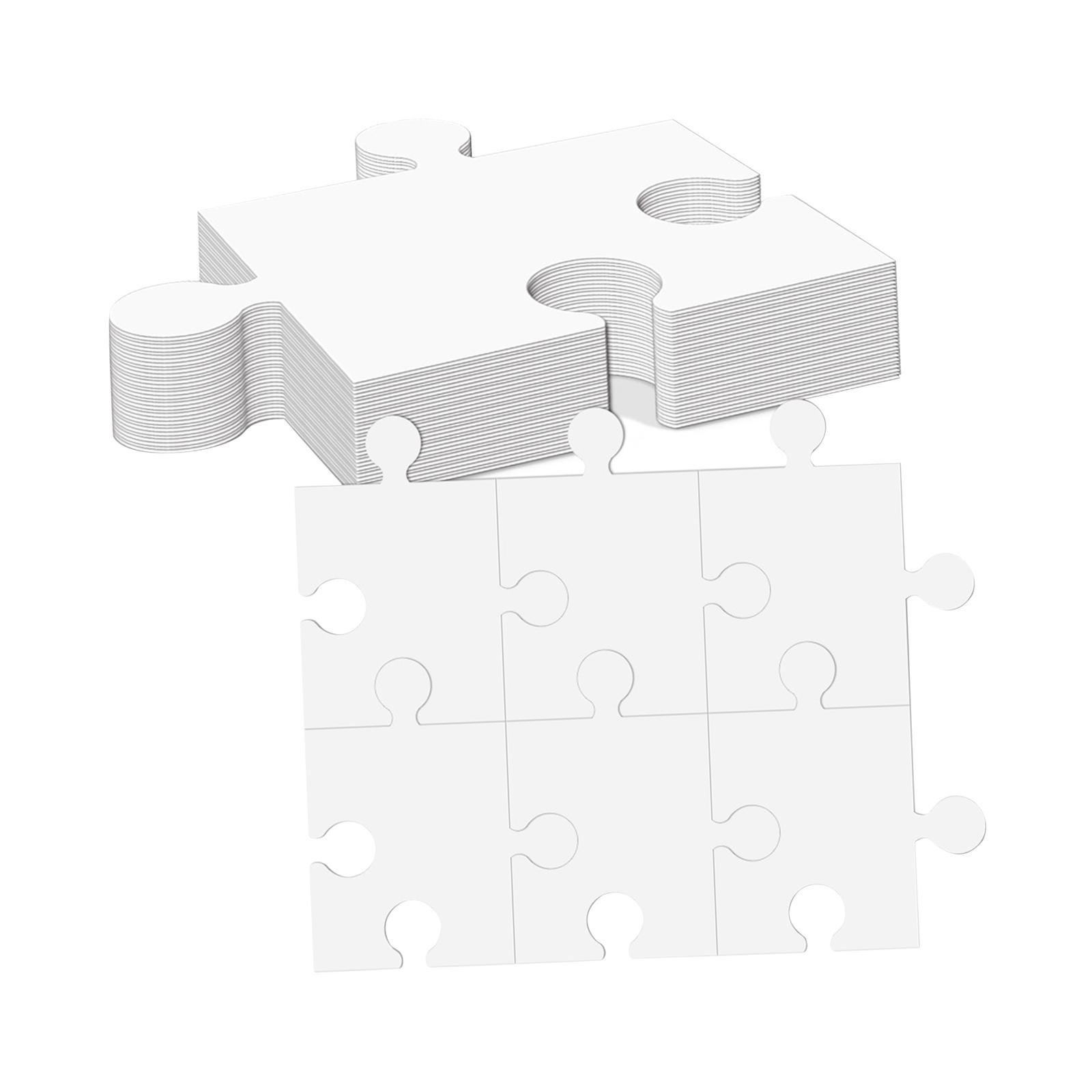White Cardboard Blank Jigsaw P - огляд і ціна Puzzle Blank White