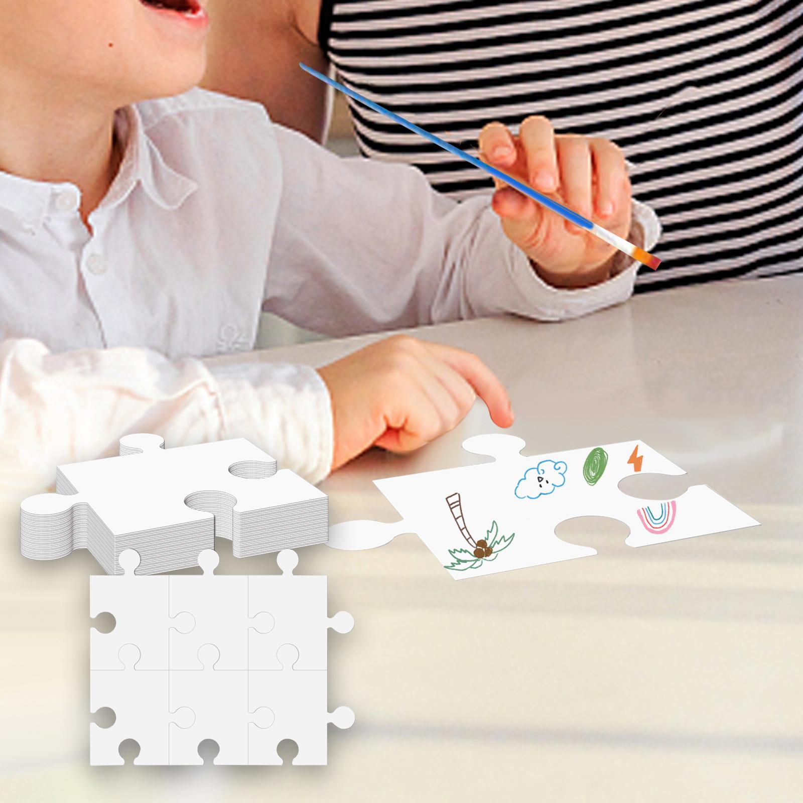 White Cardboard Blank Jigsaw P - огляд і ціна Puzzle Blank White