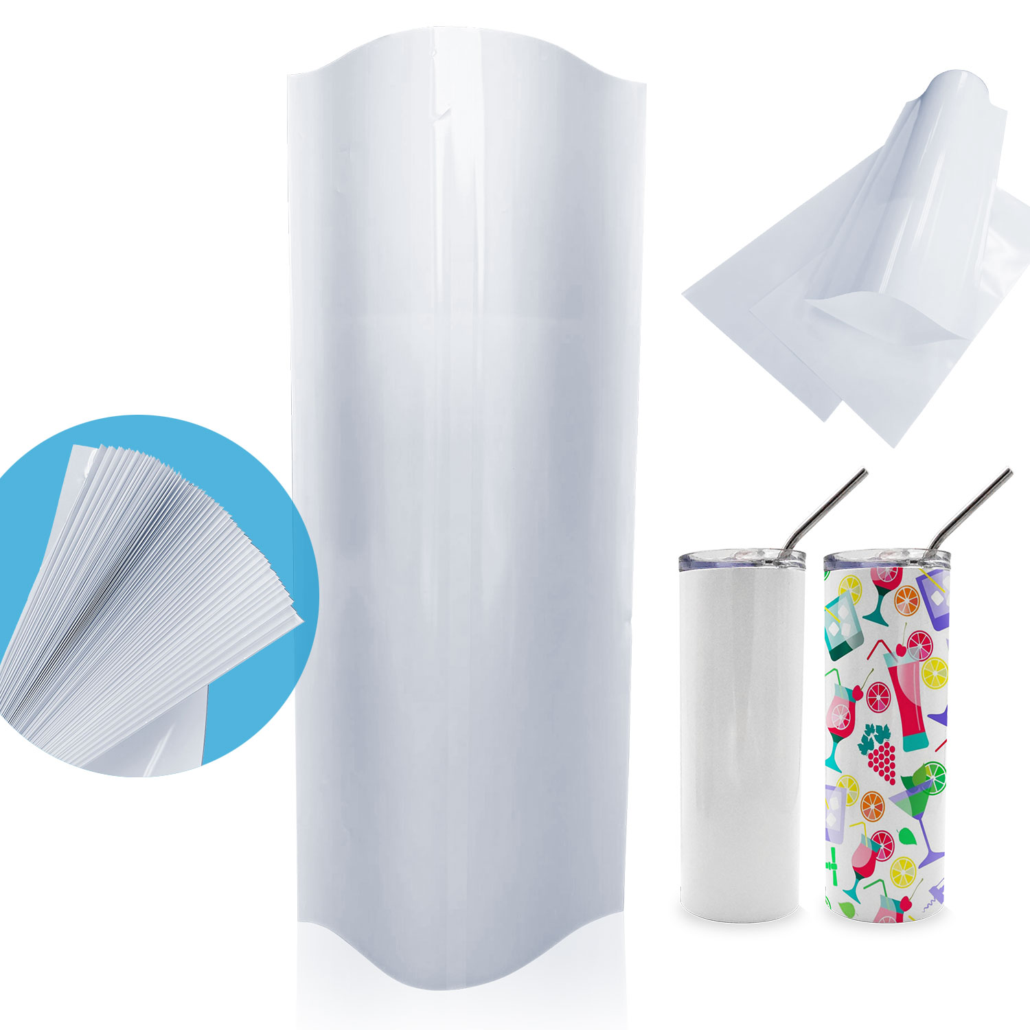 Sublimation Shrink Wrap Film,  - огляд і ціна Sublimation Mug White