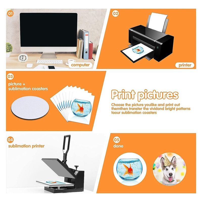AB46-Sublimation Blank Coaster - огляд і ціна Coaster Sublimation Blank