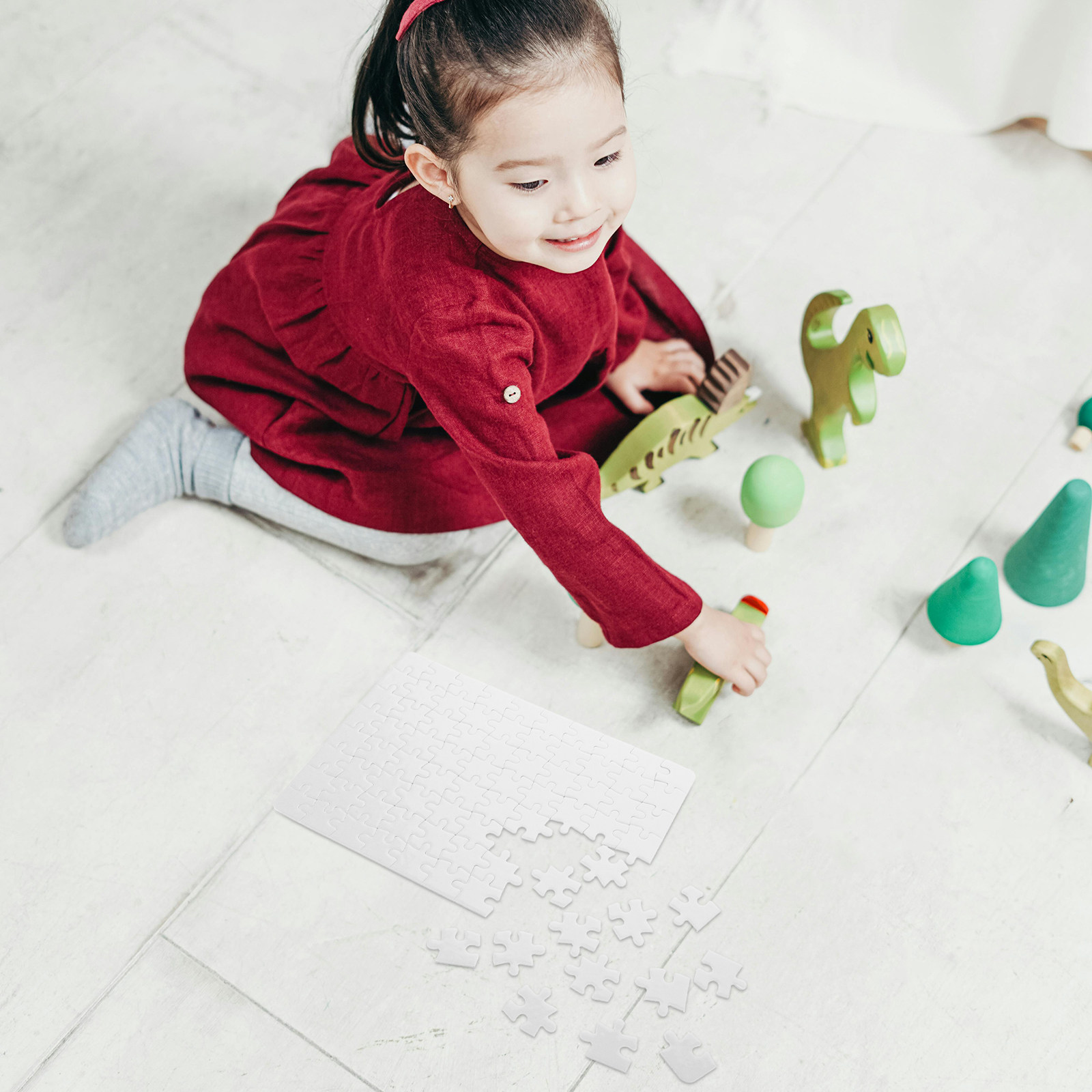 4Sheets Blank Puzzle Pieces Cr - огляд і ціна Puzzle Blank White