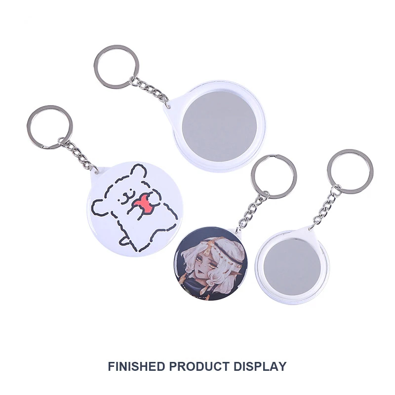 New 100PCS Key Ring Mirror Bla - огляд і ціна Button Badge Blank