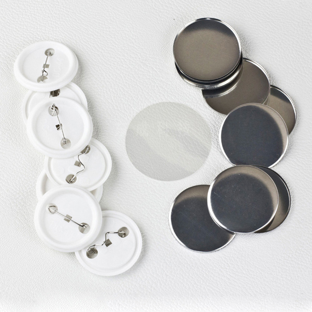 100Pcs/set Plastic Blank Badge - огляд і ціна Button Badge Blank