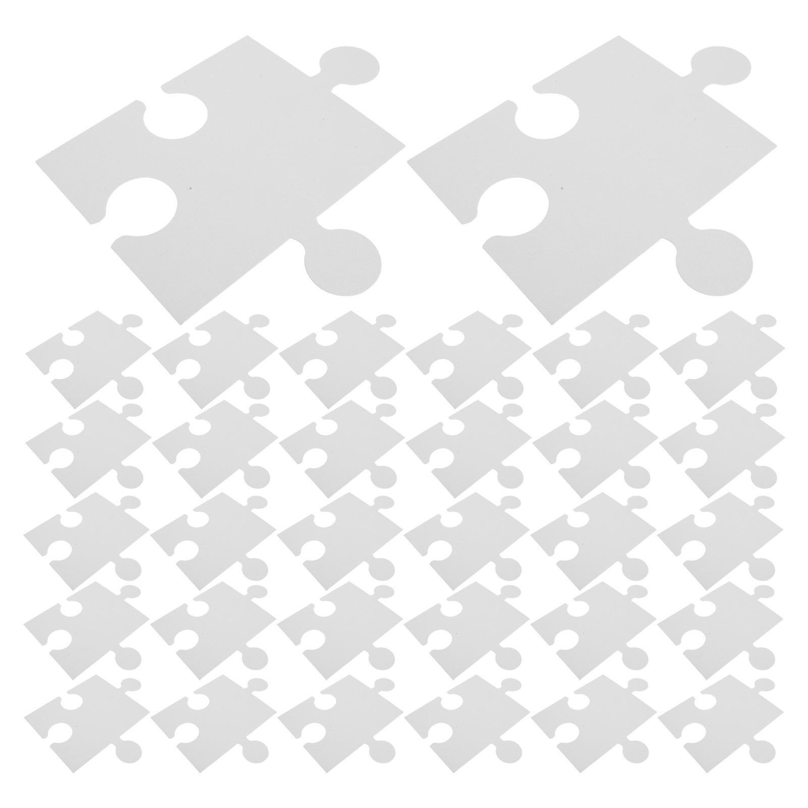 60Pcs Large Blank White Puzzle - огляд і ціна Puzzle Blank White